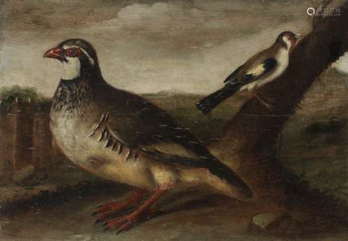 Circle of Bartolomeo Bimbi (Settignano 1648-1730 Florence) A partridge and a goldfinch