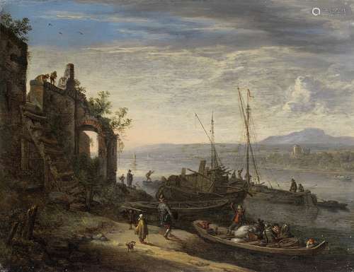 Herman Saftleven (Rotterdam circa 1609-1685 Utrecht) A Rhenish river landscape