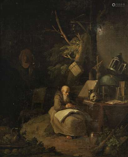 Follower of Gerrit Dou (Leiden 1613-1675) Saint Jerome