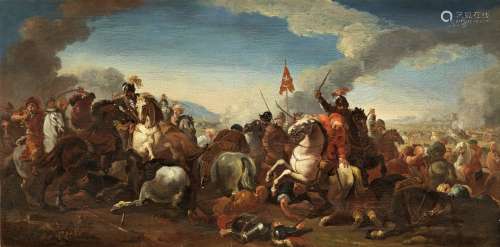 Jacques Courtois, called il Borgognone (Saint-Hyppolite 1621-1676 Rome) A cavalry skirmish