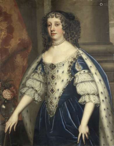 Studio of Sir Peter Lely (Soest 1618-1680 London) Portrait of Queen Catherine of Braganza