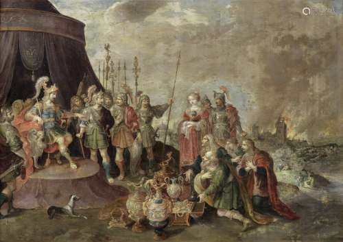 Frans Francken II (Antwerp 1581-1642), and Studio The Continence of Scipio