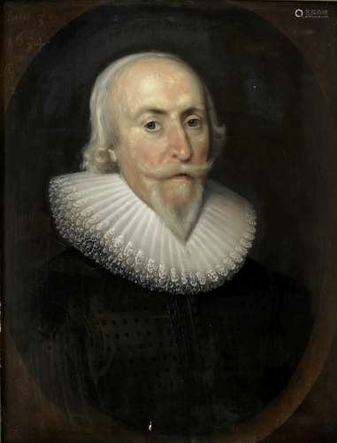 George Jamesone (Aberdeen circa 1589-1644) Portrait of a gentleman, traditionally identified as M...