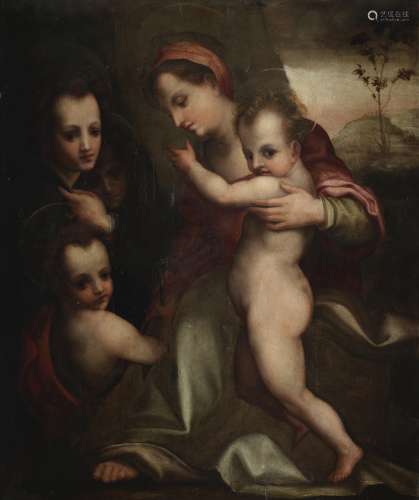 Florentine School, 16th Century, after Andrea del Sarto The Virgin and Child with the Infant Sain...