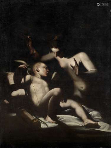 After Luca Cambiaso, 17th Century Cupid and Psyche unframed