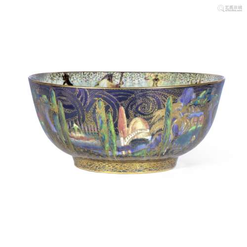 Daisy Makeig-Jones for Wedgwood 'Poplar Trees' and 'Moorish': Two Fairyland Lustre Bowls, circa ...