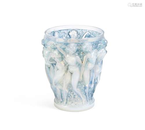 René Lalique (French, 1860-1945) A Pre-War 'Bacchantes' Vase, design introduced in 1927