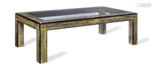 Bernhard Rohne (German/Canadian) for Mastercraft An Acid-Etched and Patinated Brass and Ebonised ...