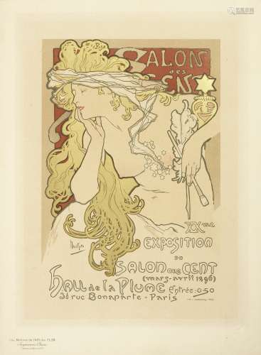 ALPHONSE MUCHA (1860-1939) SALON DES CENT / XXeme EXPOSITION