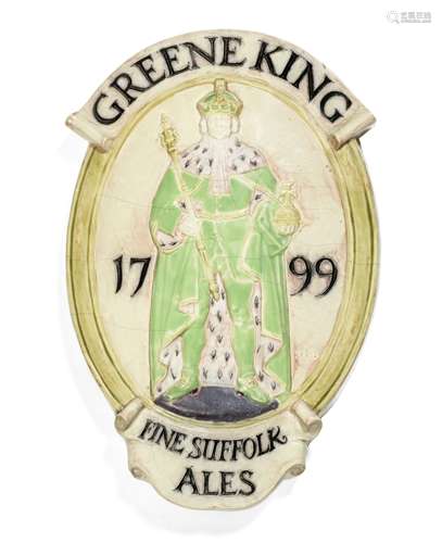 Edward Kruger Gray (British, 1880-1943) and Made by Royal Doulton for Greene King & Sons Ltd A St...