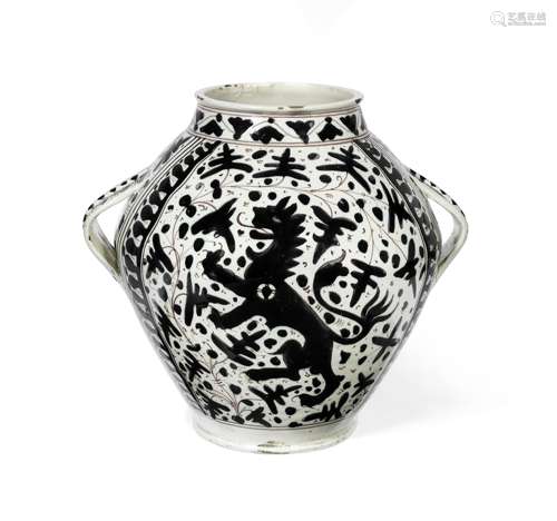 Cantigalli A Large Twin-Handled Hispano-Style Vase, circa 1900