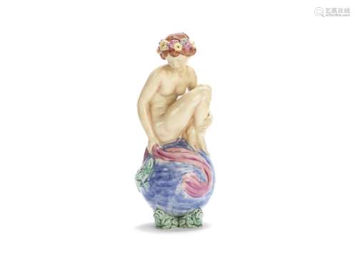 John Broad for Doulton Lambeth 'Bather': A Glazed Stoneware Figure, circa 1900