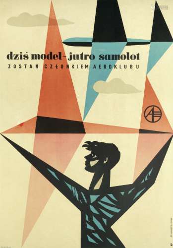 HUBERT HILSCHER (1924-1999) DZIS MODEL- JUTRO SAMOLOT
