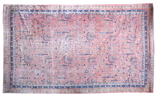 A large Ushak carpet 640 x 450cm
