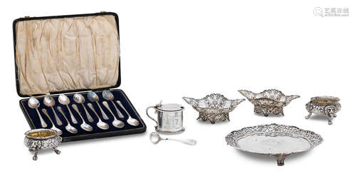 A collection of antique silver various makers and dates