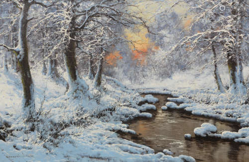 Antal (Laszlo) Neogrady (Hungarian, 1861-1942) Winter Afternoon