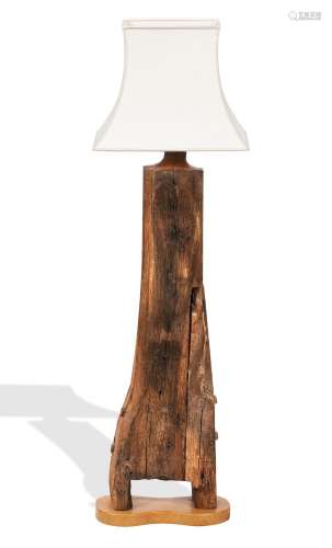 Lincoln Cathedral interest: a contemporary treen standard lamp