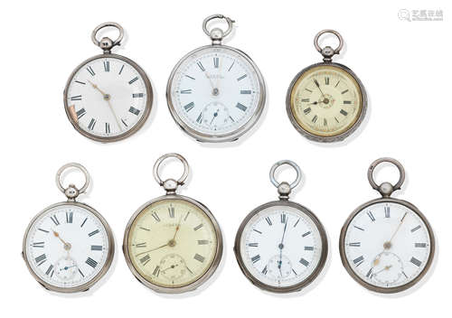 A group of twenty two various 19th & 20th century silver and plated pocket watches