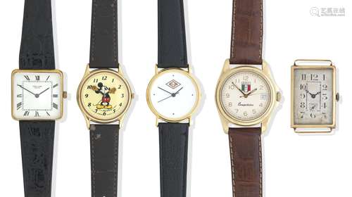 A Group of five various 20th century wristwatches