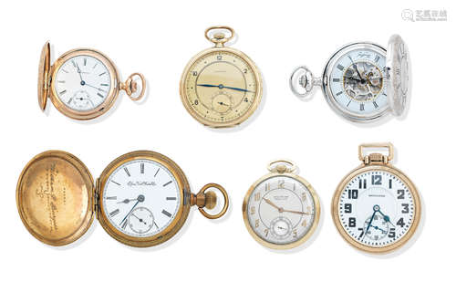 A group of six various late 19th/early 20th century pocket watches (6)