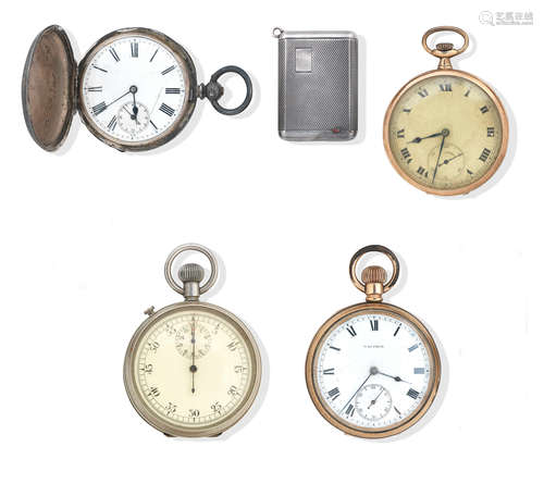 A group of five early 20th century pocket watches