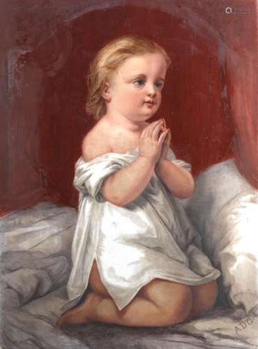 A PORCELAIN PLAQUE Circa 1880