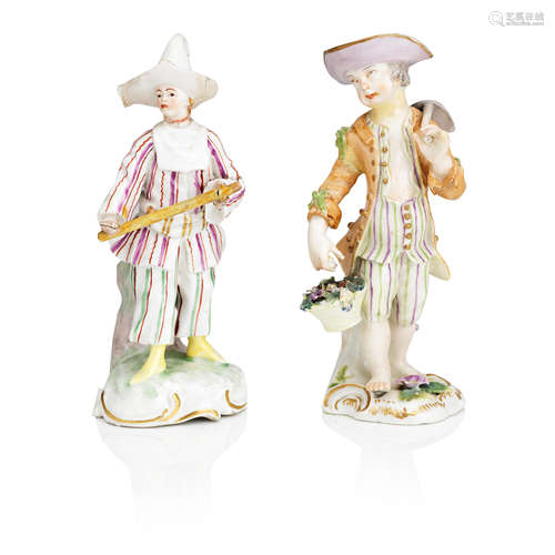 Three German porcelain figures 19th century