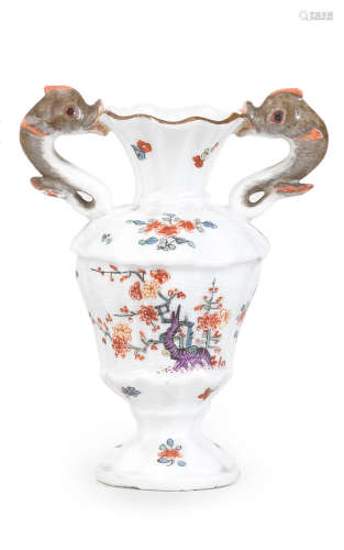 A Meissen miniature vase Mid 18th Century