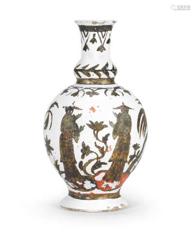 A Dorotheenthal faience vase Circa 1720