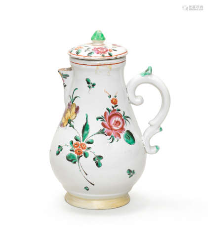 A Lodi faience milk jug and cover Circa 1775