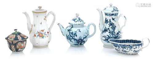 A group of Worcester porcelain 18th century