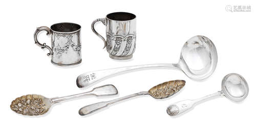 A collection of silver various makers and dates