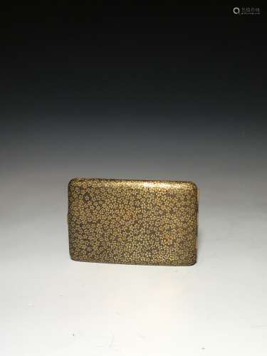 明治時期 銅象嵌櫻紋煙盒