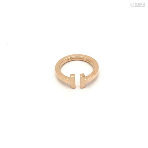 K金戒指 Tiffany T系列，蒂芙尼（Tiffany)