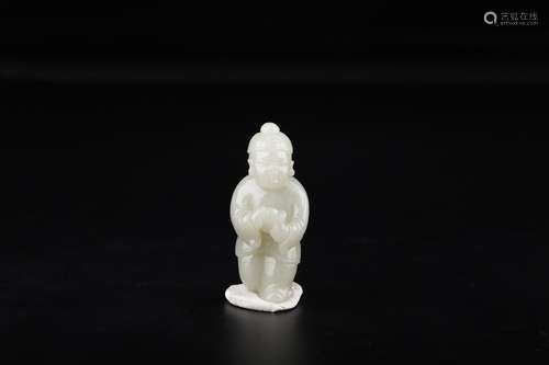 A Chinese Carved Hetian Jade Ornament