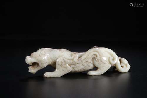 A Chinese Gaogu Jade Beast Ornament