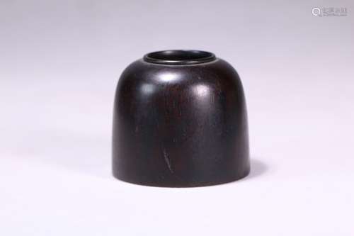 A Chinese Red Sandalwood Water Pot