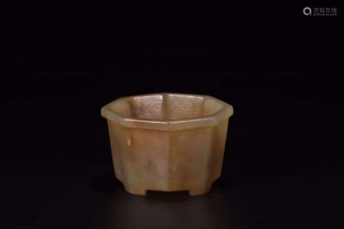 A Chinese Hetian Jade Pot