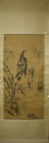 A Chinese Eagle Painting, Ba Da Shanren Mark