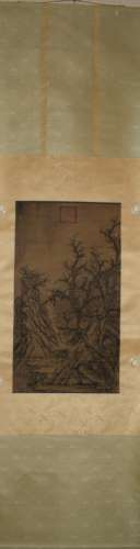 A Chinese Wood Painting, Ju Ran Mark