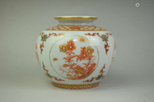 A Chinese Iron Red Porcelain Jar