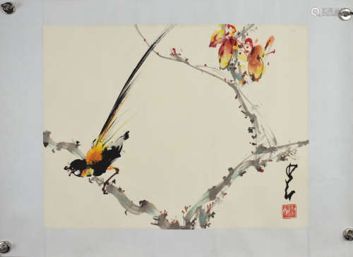 A Chinese Flower&bird Painting, Zhao Shao'ang Mark