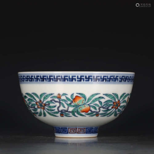 A Chinese Doucai Floral Porcelain Bowl