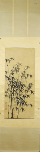 A Chinese Bamboo Ink Painting, Zheng Banqiao Mark