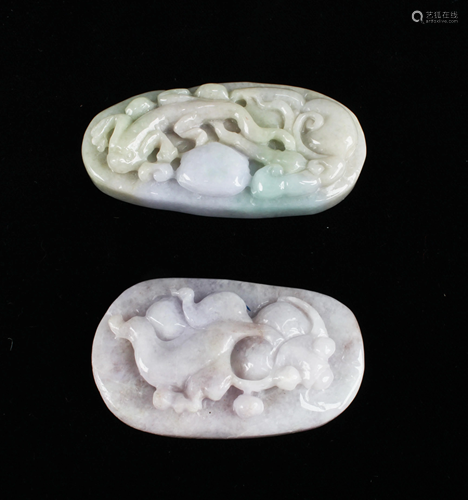 A Group of Two Jade Pendants