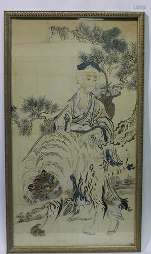 Antique Chinese Framed Painting