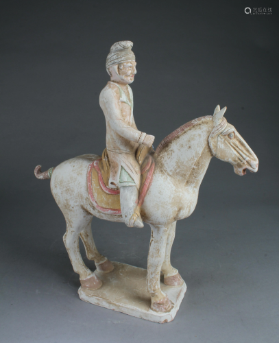 A Pottery Horse Figurine