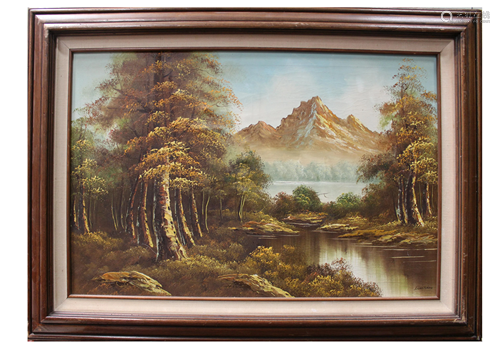 A Framed Oil Painting