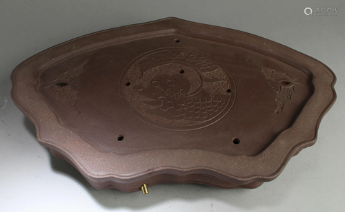 A Zisha Tea Table Serving Tray