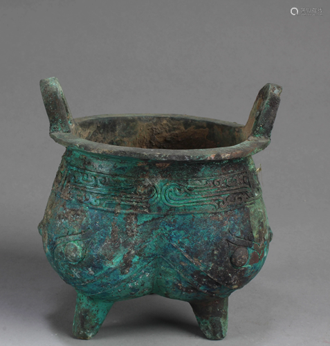 Chinese Bronze Tripod Censer